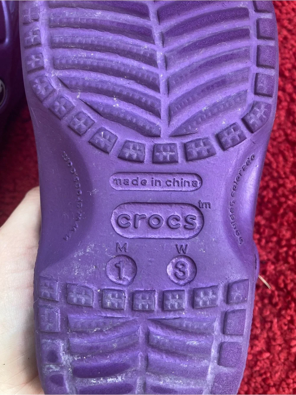 CROCS Kids Purple Classic Clog Sandals